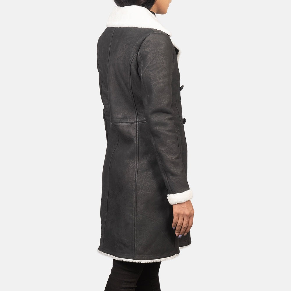Black 02 Shearling Leather Jacket