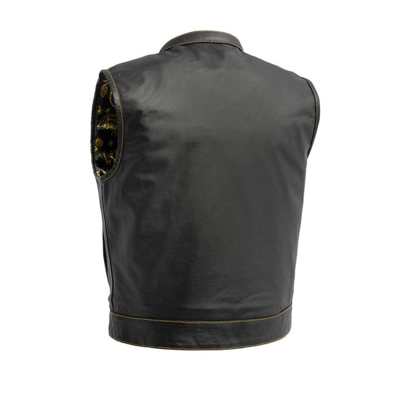 Men Biker  Leather Vest