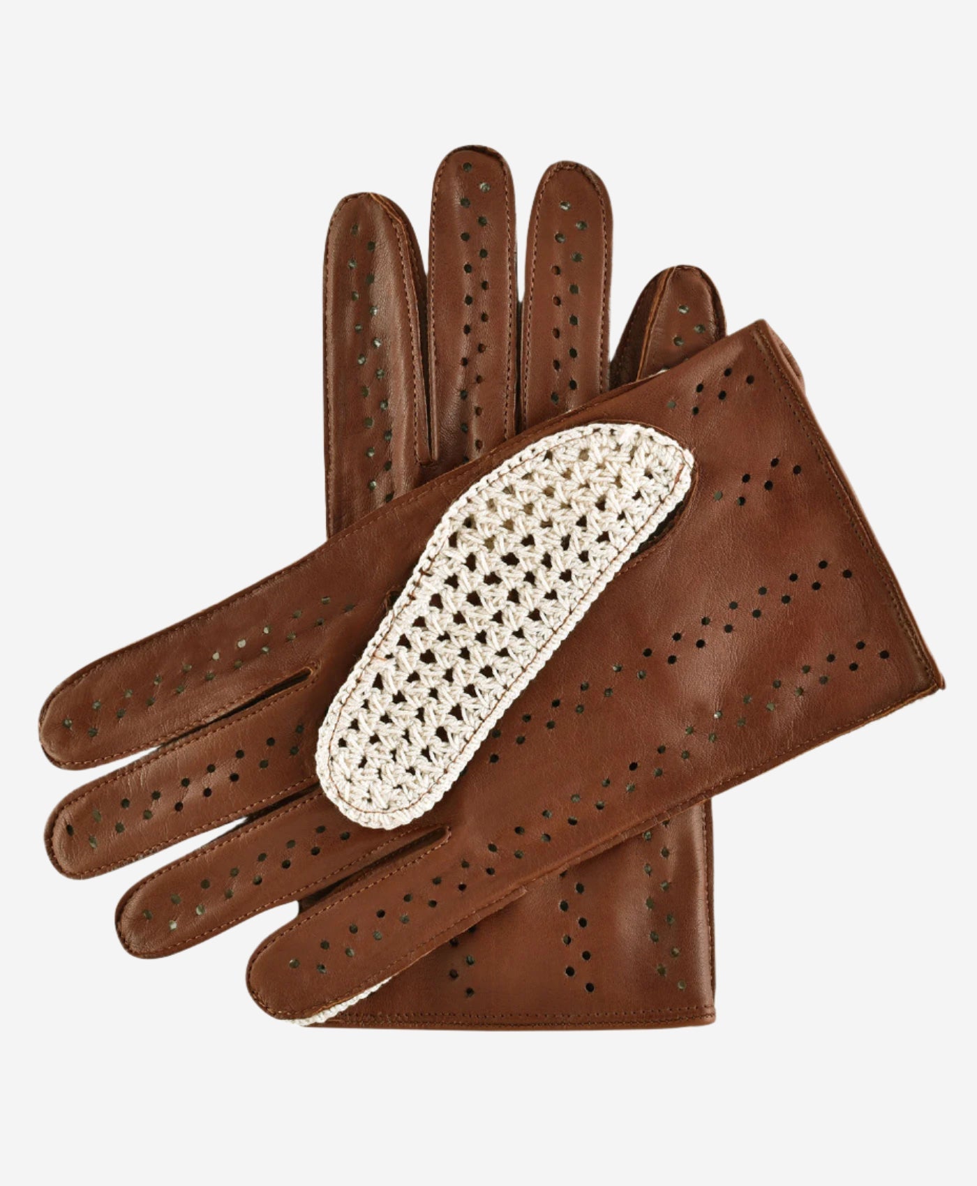 Men Brown Driving Gloves
