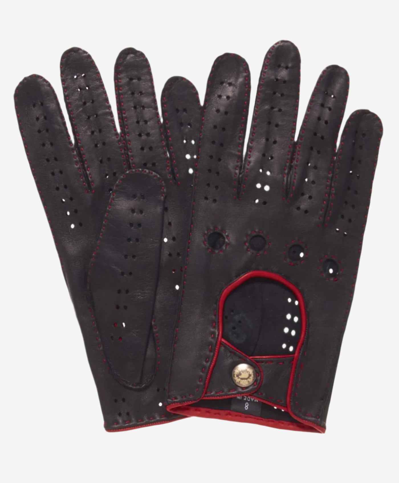 Men Black 02 Driving Gloves