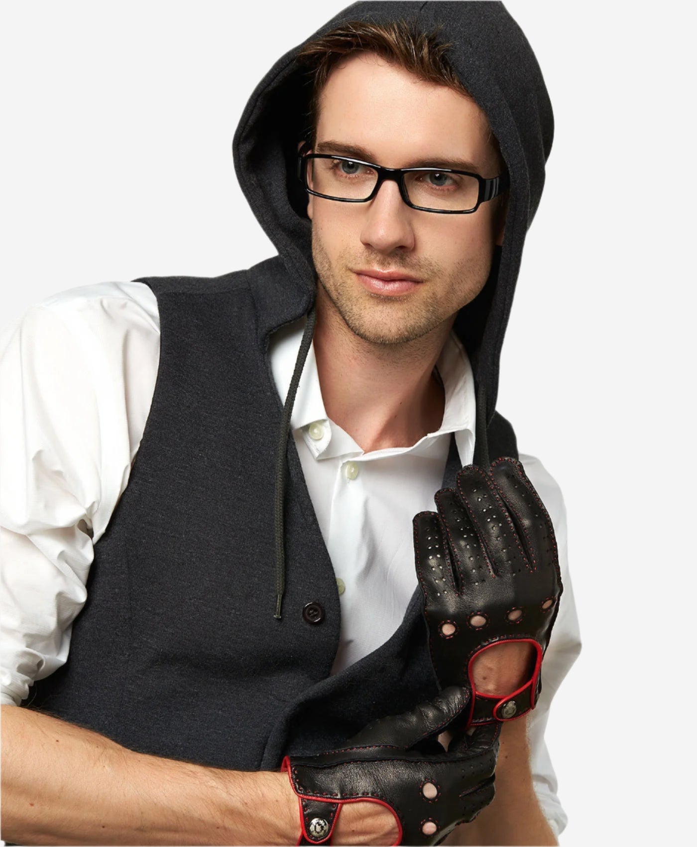 Men Black 02 Driving Gloves