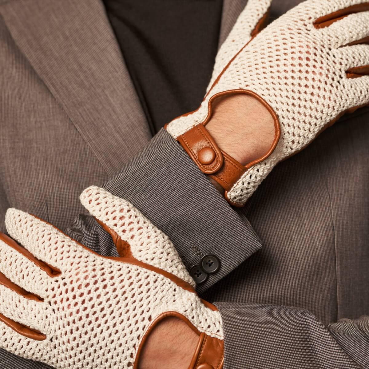 Men Bronze 02 Driving Gloves