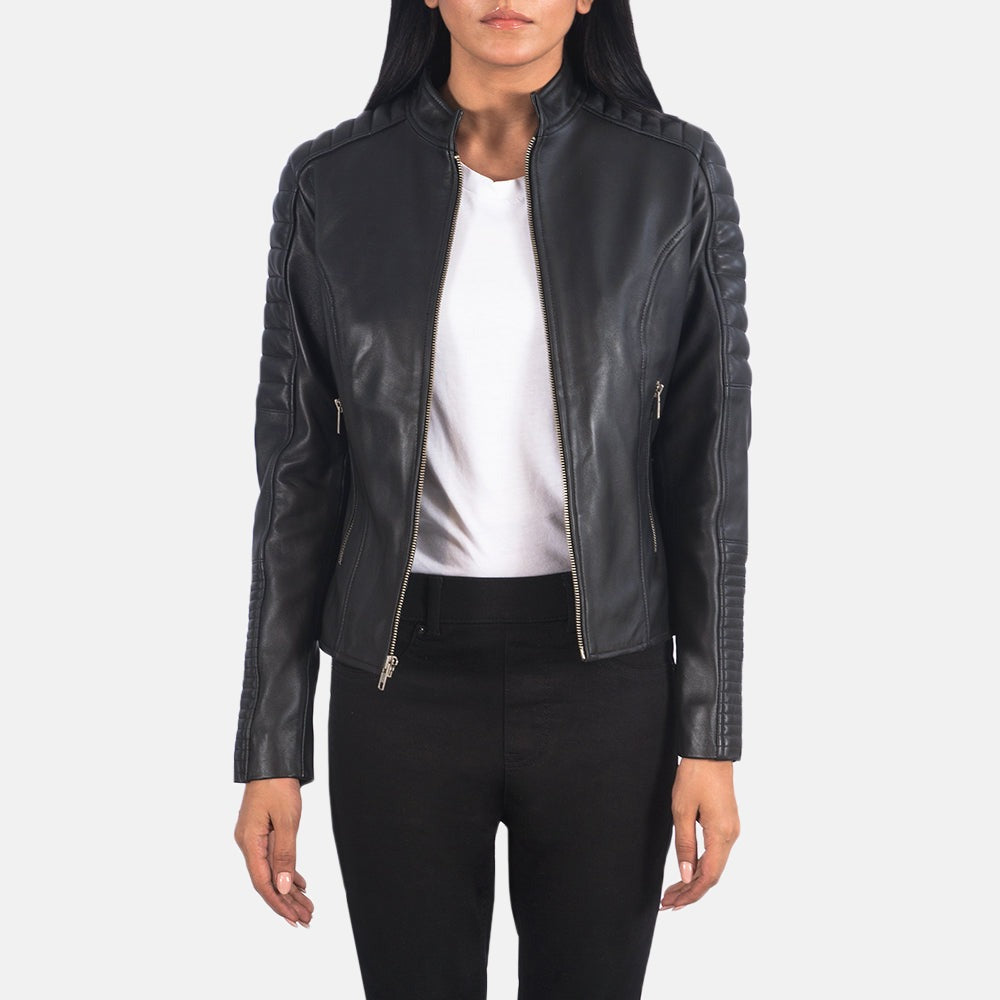 Women Black Leather Jacket