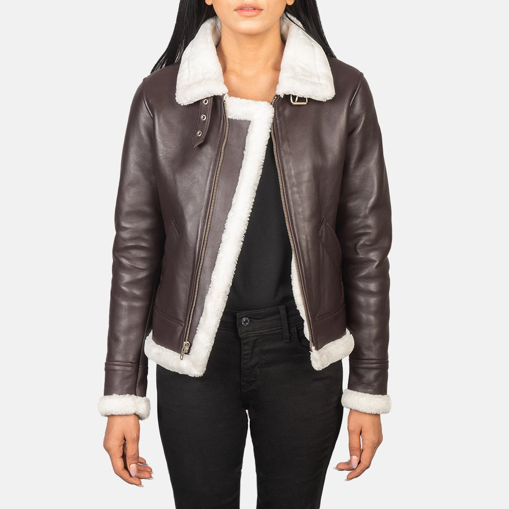Brown 04 Shearling Leather Jacket