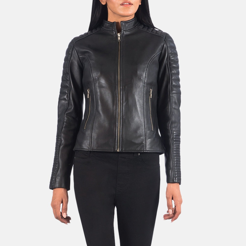 Women Black Leather Jacket