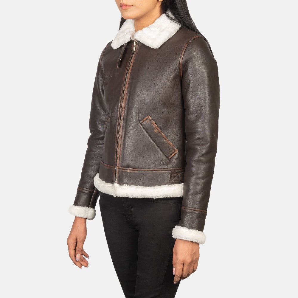 Brown 01  Shearling Leather Jacket