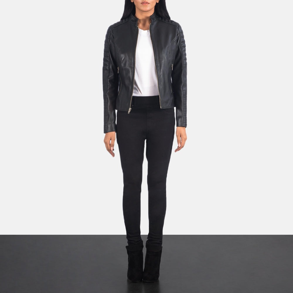 Women Black Leather Jacket
