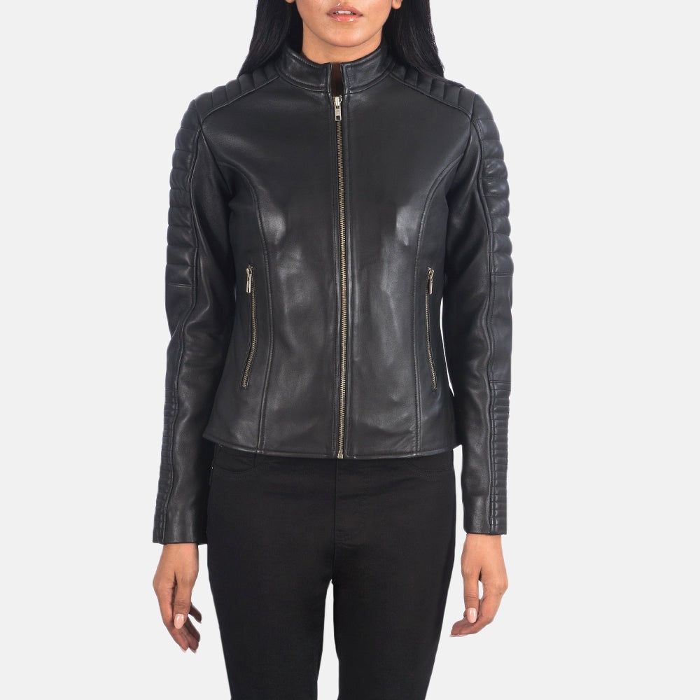 Women Black Leather Jacket