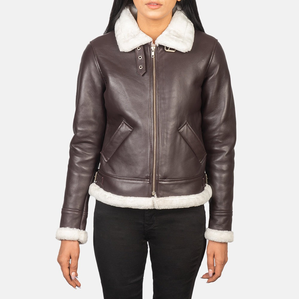 Brown 04 Shearling Leather Jacket