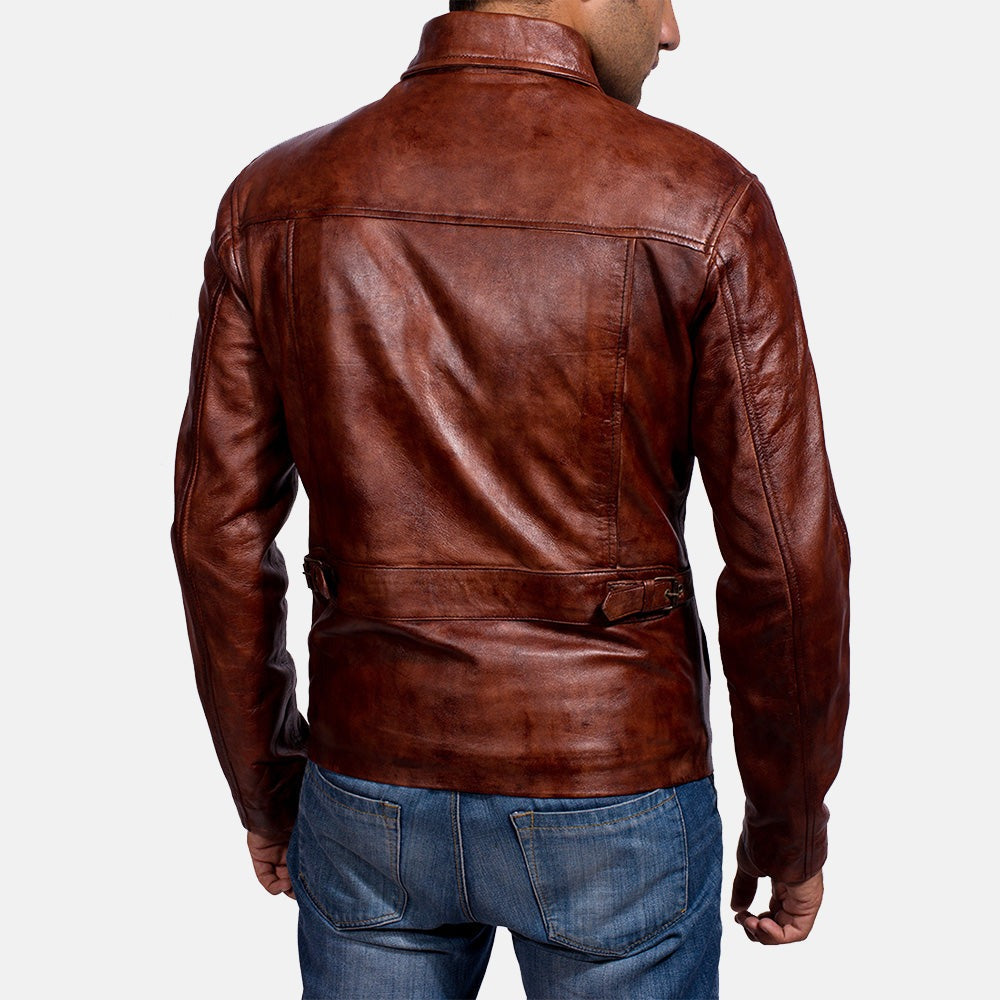 Maroon Leather Jacket