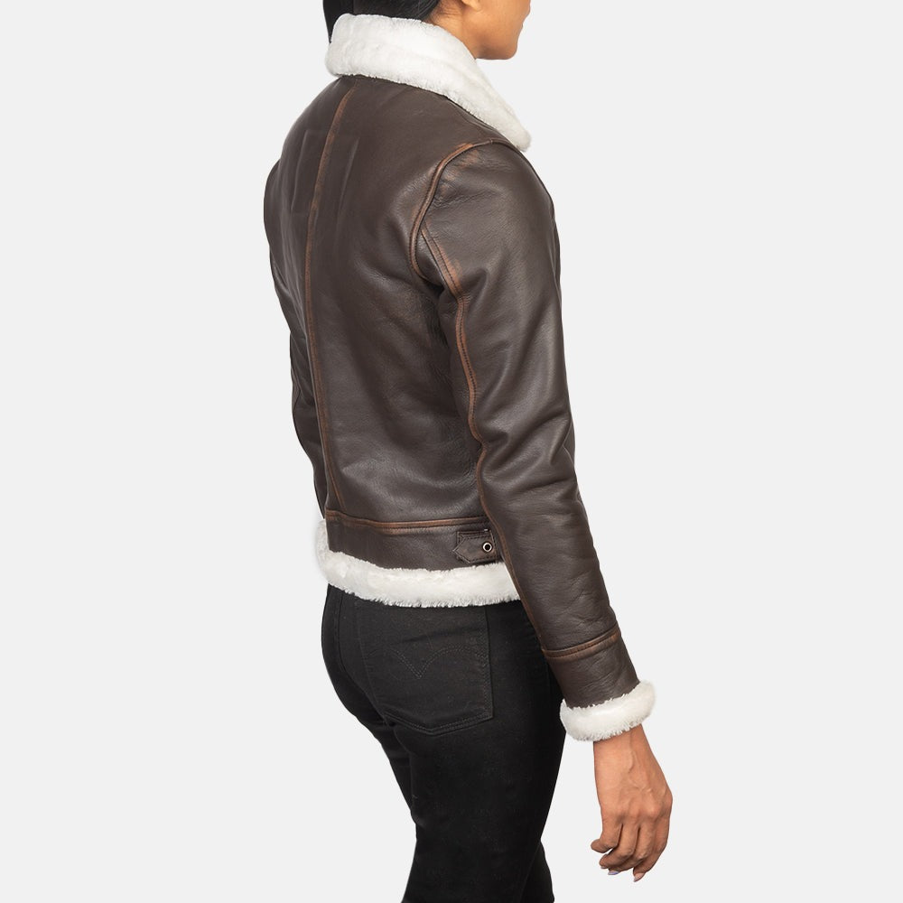 Brown 01  Shearling Leather Jacket