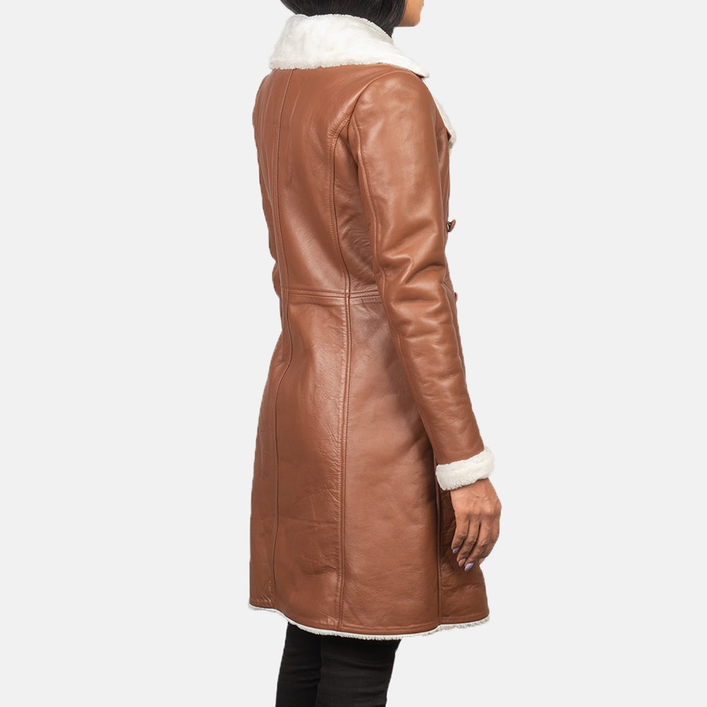 Brown Shearling Leather Jacket