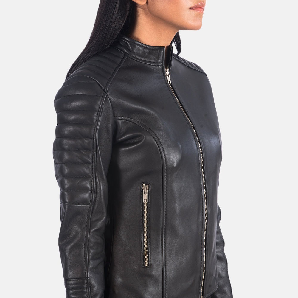 Women Black Leather Jacket