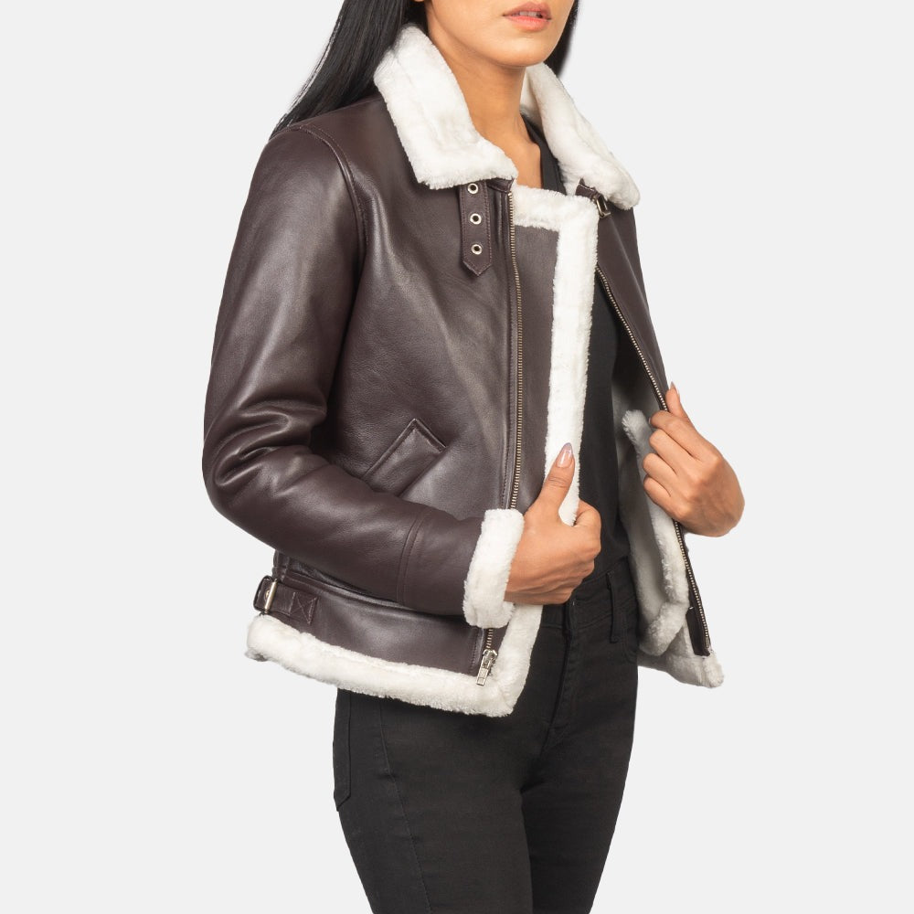 Brown 04 Shearling Leather Jacket