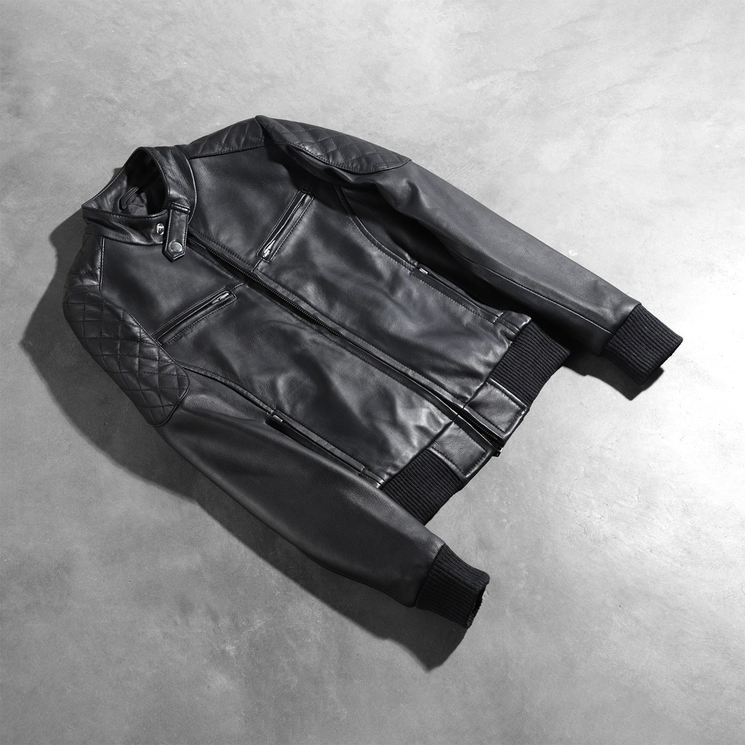 Women Black -05 Bomber  Leather Jacket