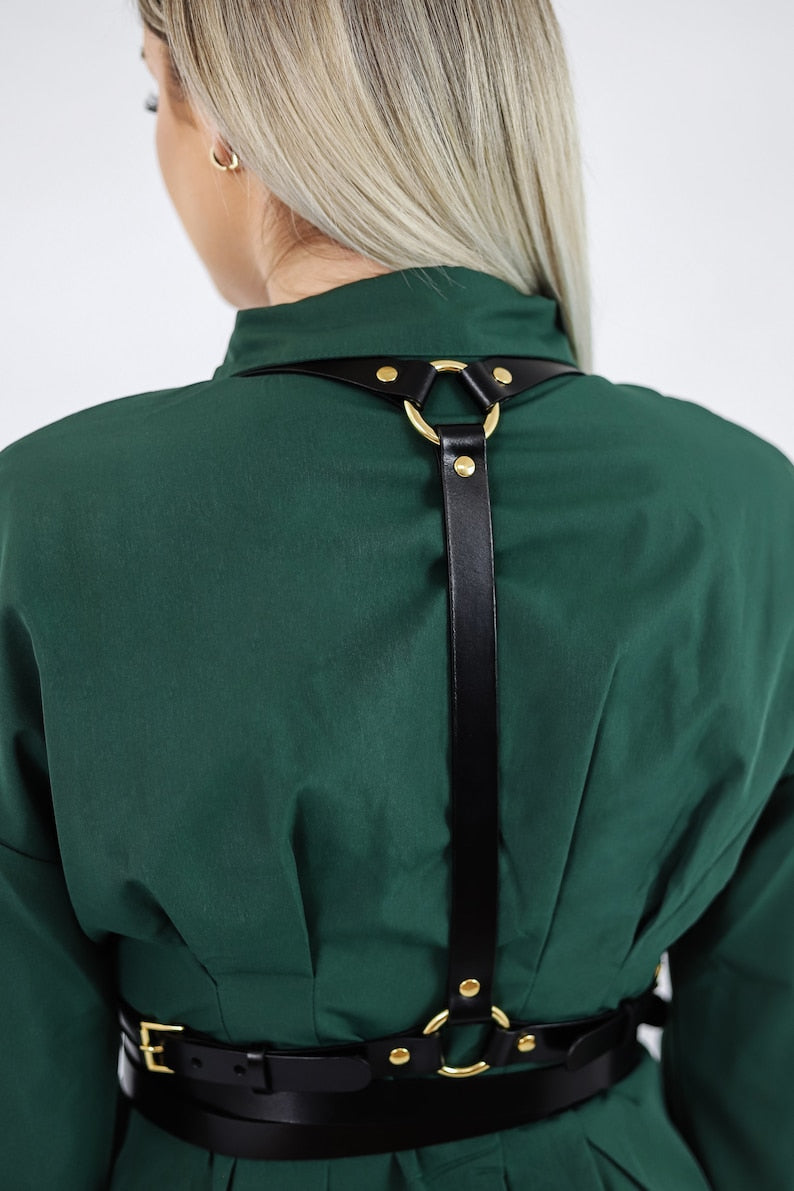 Women Harness Leather Blet
