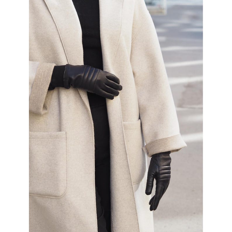 Women Winter Leather Gloves