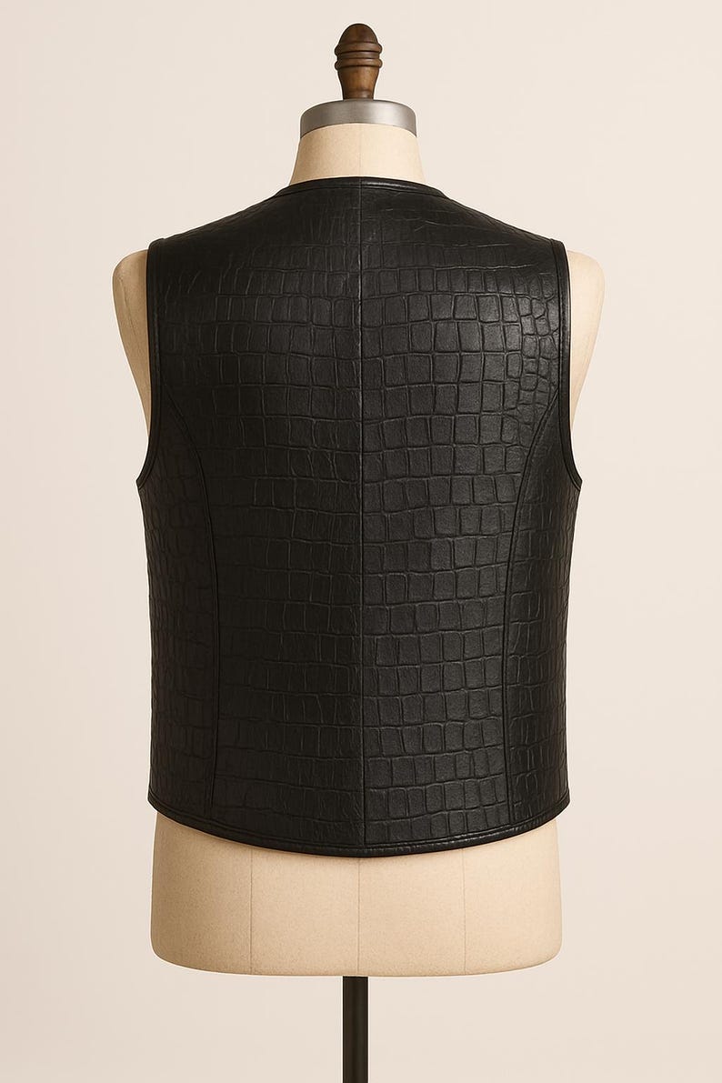 Black Leather Vest